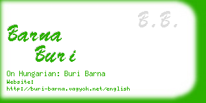 barna buri business card